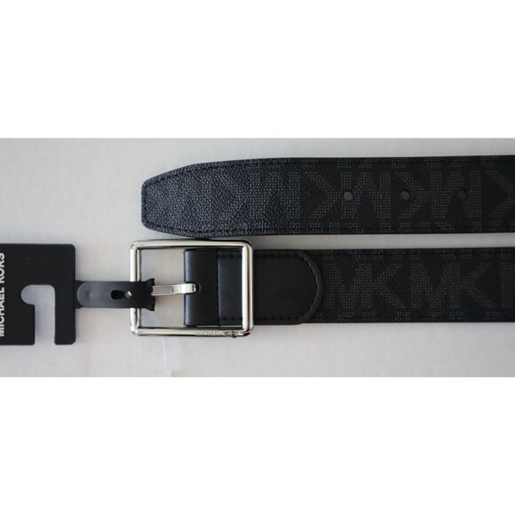 Michael Kors 86S5SBLY7B Men's Sz 38 Black 34MM Swivel Reversible Dress Belt - Picture 4 of 8